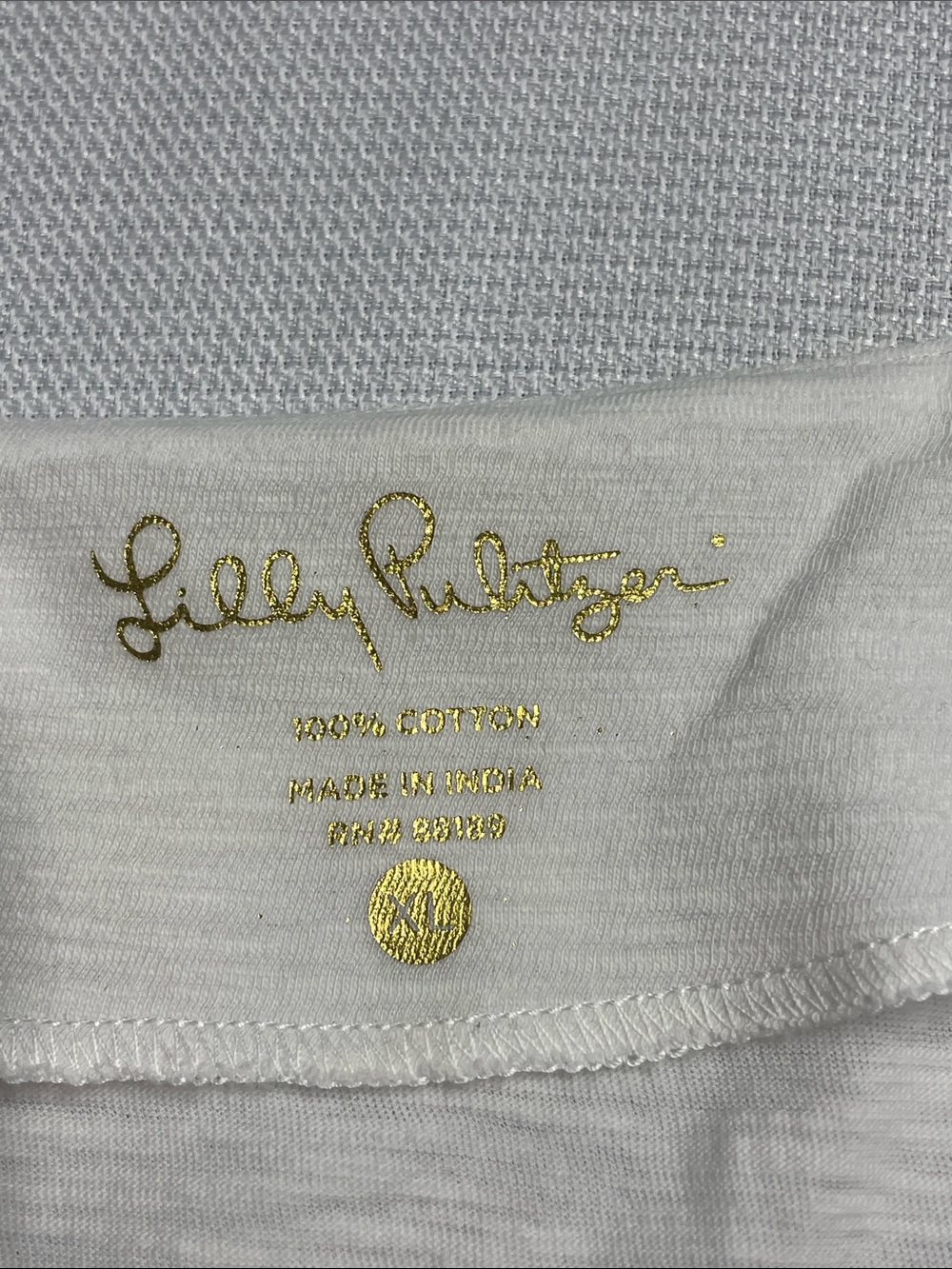 Lilly Pulitzer Kira Top Resort White V-Neck Swim Cover-Up Tunic NWT. Size XL. - Picture 7 of 13